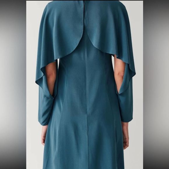 $250 NWT COS Silk Dress With Open Sleeves Party - Picture 5 of 8